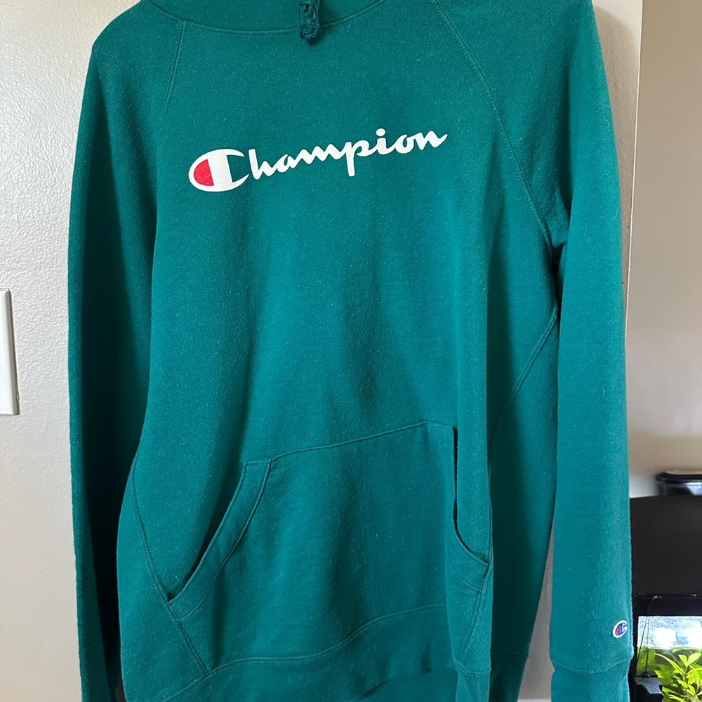 Champion Teal Pullover Hoodie